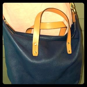 GAP Navy and Tan Crossbody Bag